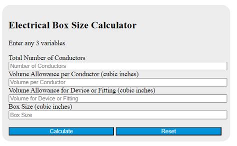 electrical box numbers|volume allowance for electrical box.